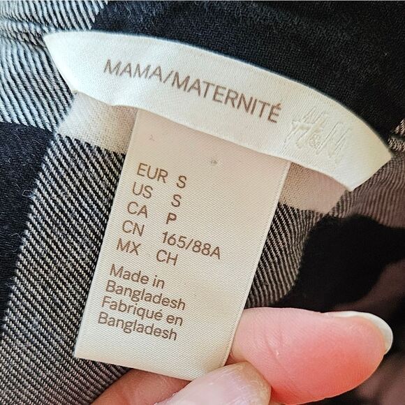 🎁free with purchase H&m plaid long sleeve longer style shirt - Picture 8 of 8